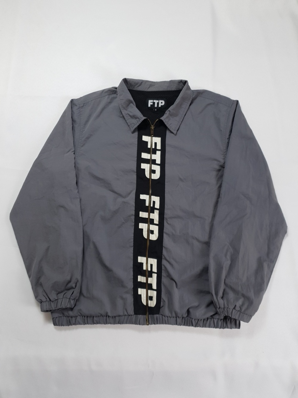FTP Charcoal Repeat Pipe Track Jacket Size Medium Rare - As Seen On Steve Lacy